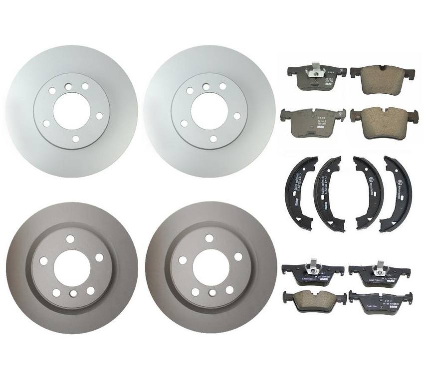 BMW Brake Kit - Pads and Rotors Front &  Rear (312mm/300mm)